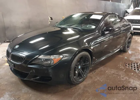 2006 BMW M6 z USA, uszkodzony, nr VIN WBSEH93406B797325